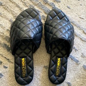 Fashion Nova Black Sandals